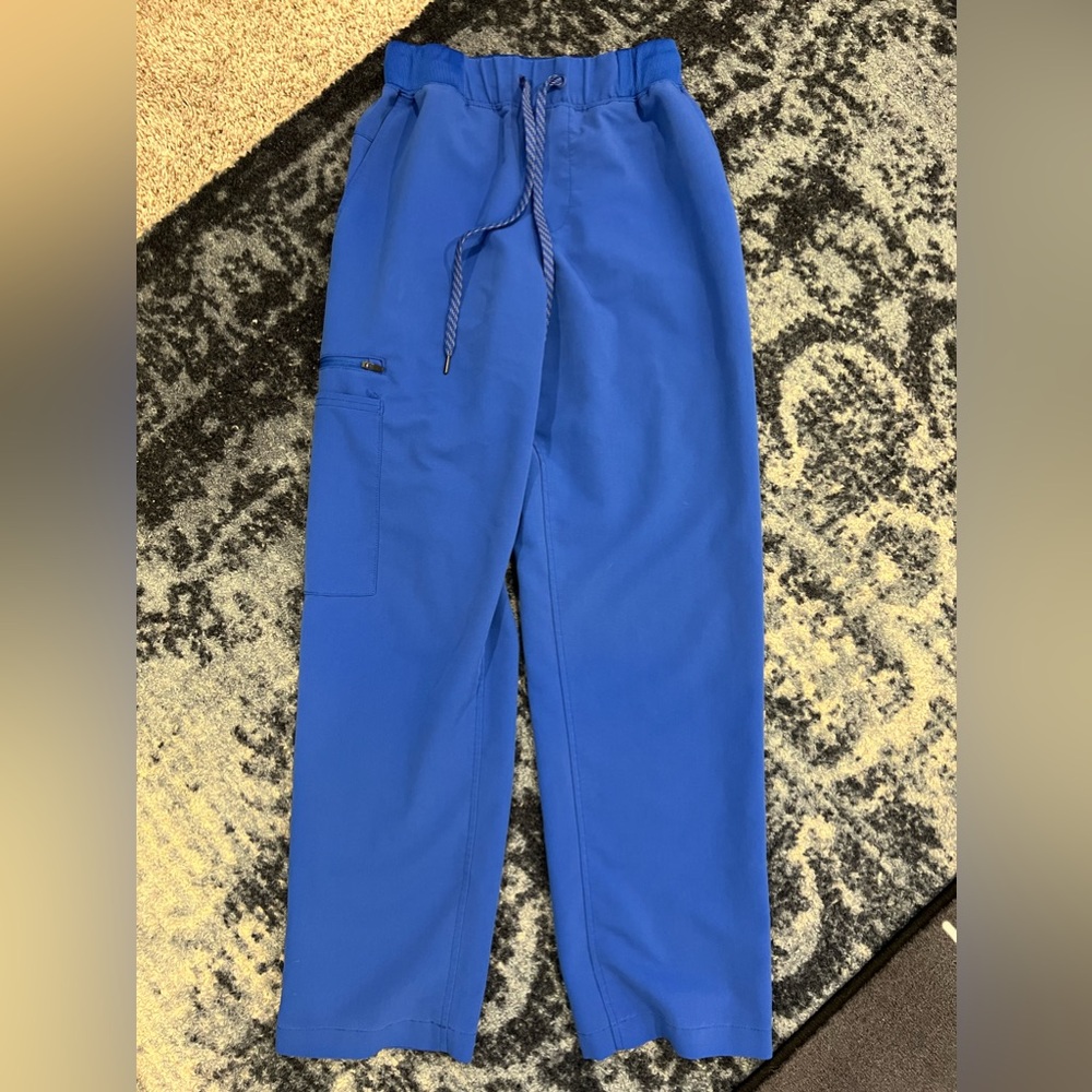 Jaanuu - Mens cargo scrub bottoms - Size Small - royal blue